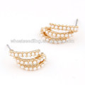 Delicate pearl jewelry earring stud